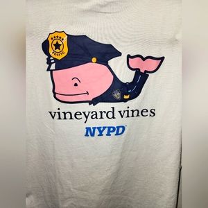 Boys NYPD whale Vineyard Vines T Shirt size Large New with tags